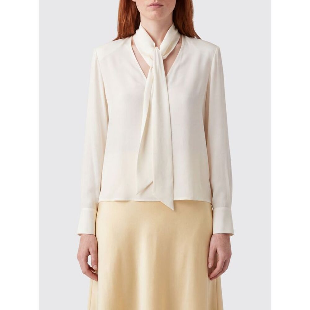 Federica Tosi Women Federica Tosi Pussy-Bow Silk-Blend Blouse With Long Sleeves